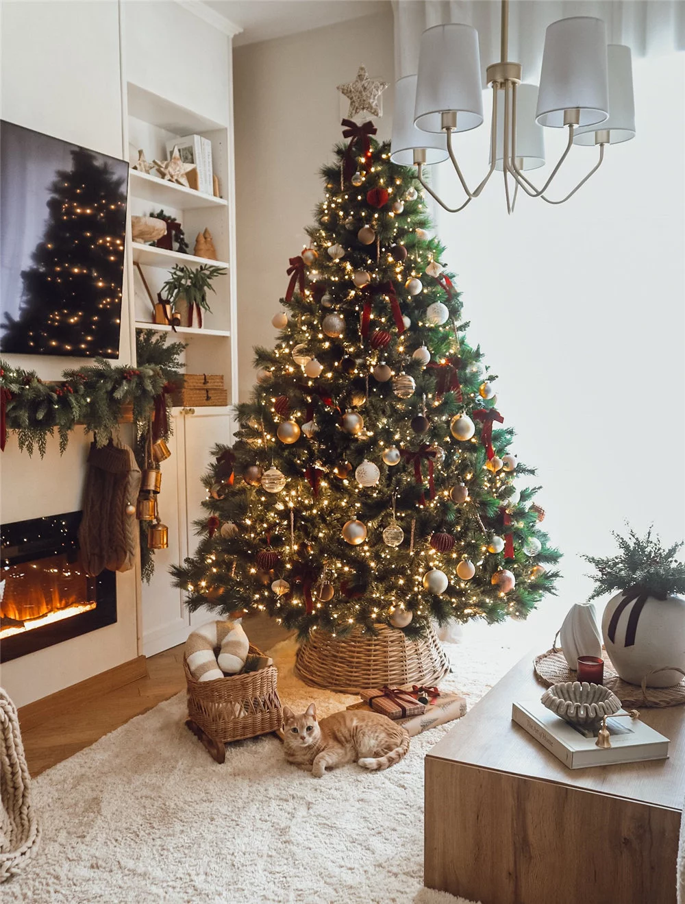 Save these unique Christmas tree ideas for your best holiday season yet! Tap to see all 20+ stunning holiday designs and start decorating today! #ChristmasTreeDecor #HolidayDecor #TreeIdeas #BohoChristmas #RusticChristmas #DIYChristmas #Christmas2025
