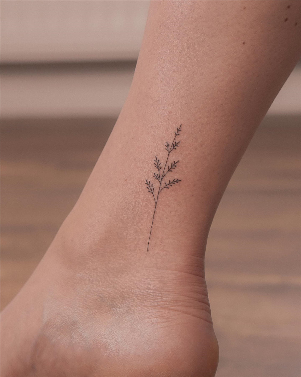 tiny subtle spring leaf tattoo inner elbow  Small nature tattoo Gorgeous  tattoos Secret tattoo