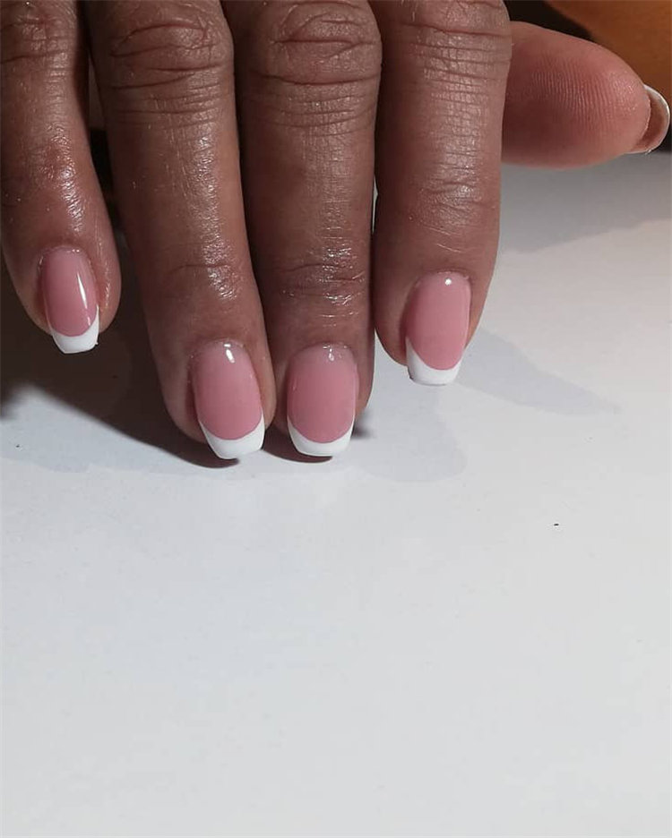 70+ French Manicure Ideas and Inspiration 2021, #FrenchManicure, #FrenchNails