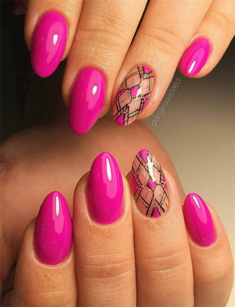 Geometric Nail Art Ideas; Geometric Manicures; geometric nails; nails designs; nails art; geometric aesthetic; nails polish;