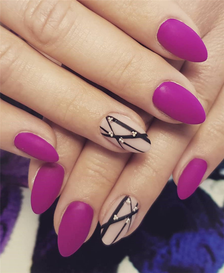 77 Stylish Simple Geometric Nail Art Designs Trendy Ideas for 2020