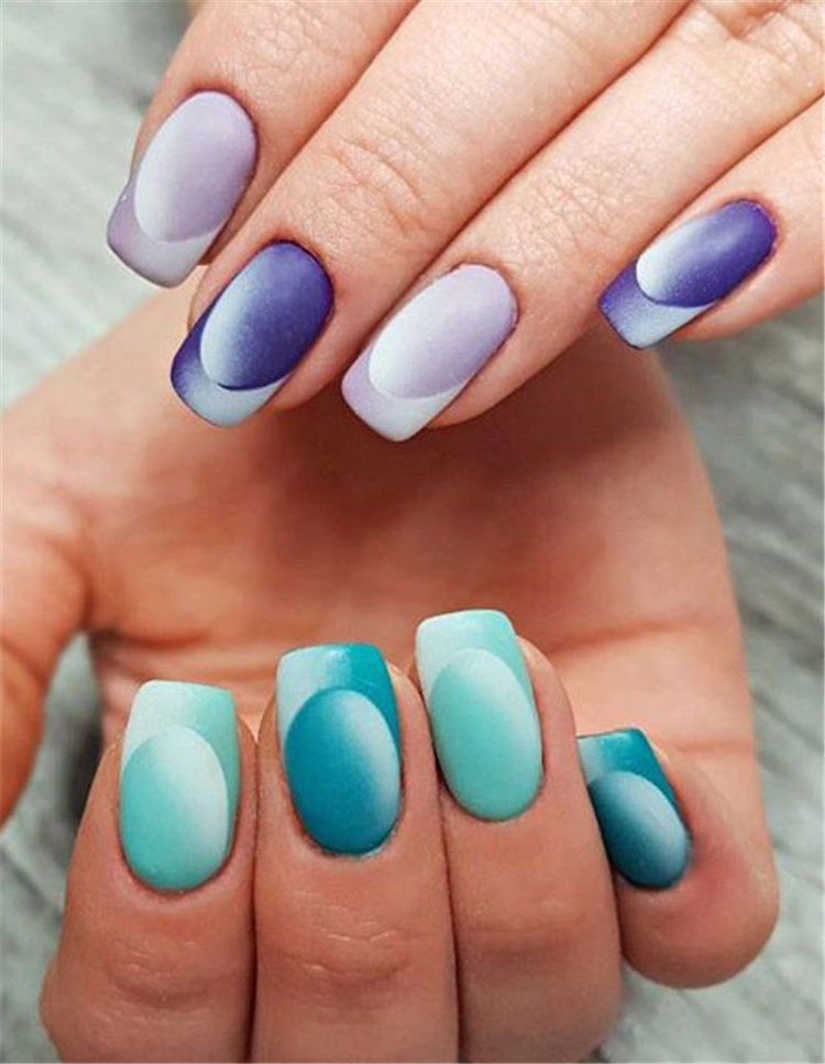 Geometric Nail Art Ideas; Geometric Manicures; geometric nails; nails designs; nails art; geometric aesthetic; nails polish;