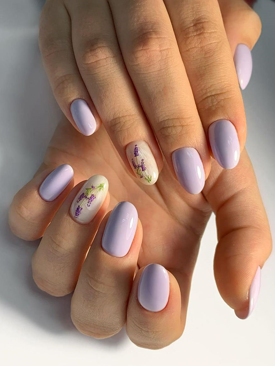 40 Flowers Nails Design Trends For Spring 2021