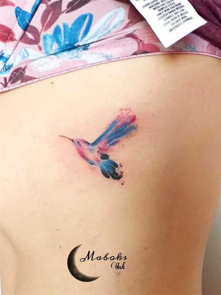 Watercolor tattoo ideas for women, include flower tattoo, butterfly tattoos, and lavender tattoo design and more. If you want to try watercolor tattoos, you can browse our website from time to time. #watercolortattoo #tattooideas #tattoodesigns