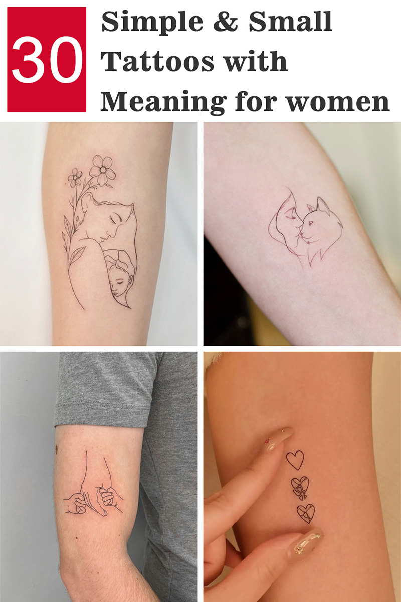 30 Simple and Small Tattoos With Meaning for Women